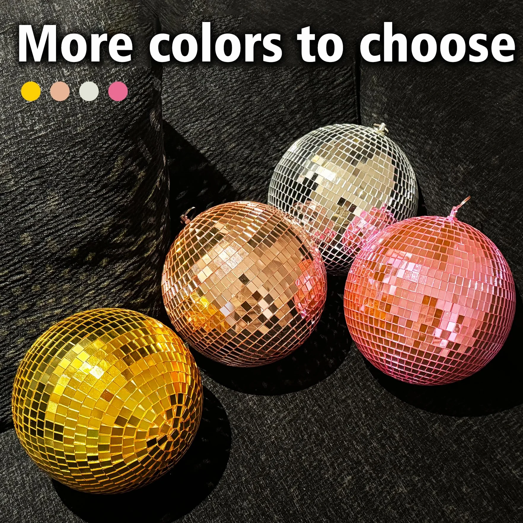 Spiegel-Discokugel 20cm Spiegelkugeln Disco Kugel für Party DJ Club