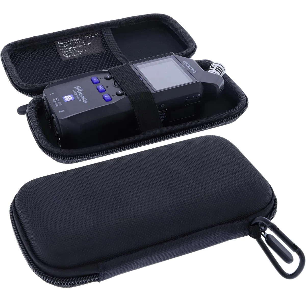 Tasche kompatibel mit Zoom H4 Essential Audio Recorder Hülle Schutzhülle Tragetasche Case schwarz