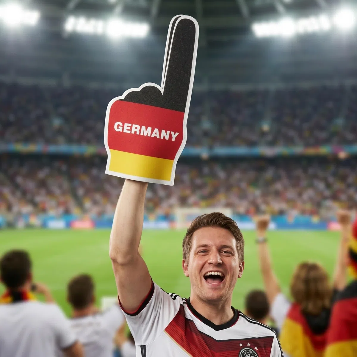 GALPADA Schaumstoff Finger Handschuhe - Dekorativer Fußballfinger zum Anfeuern - Cheerleading Accessoire & Fanartikel für Stadion, Sport Spiele & Racing Fans