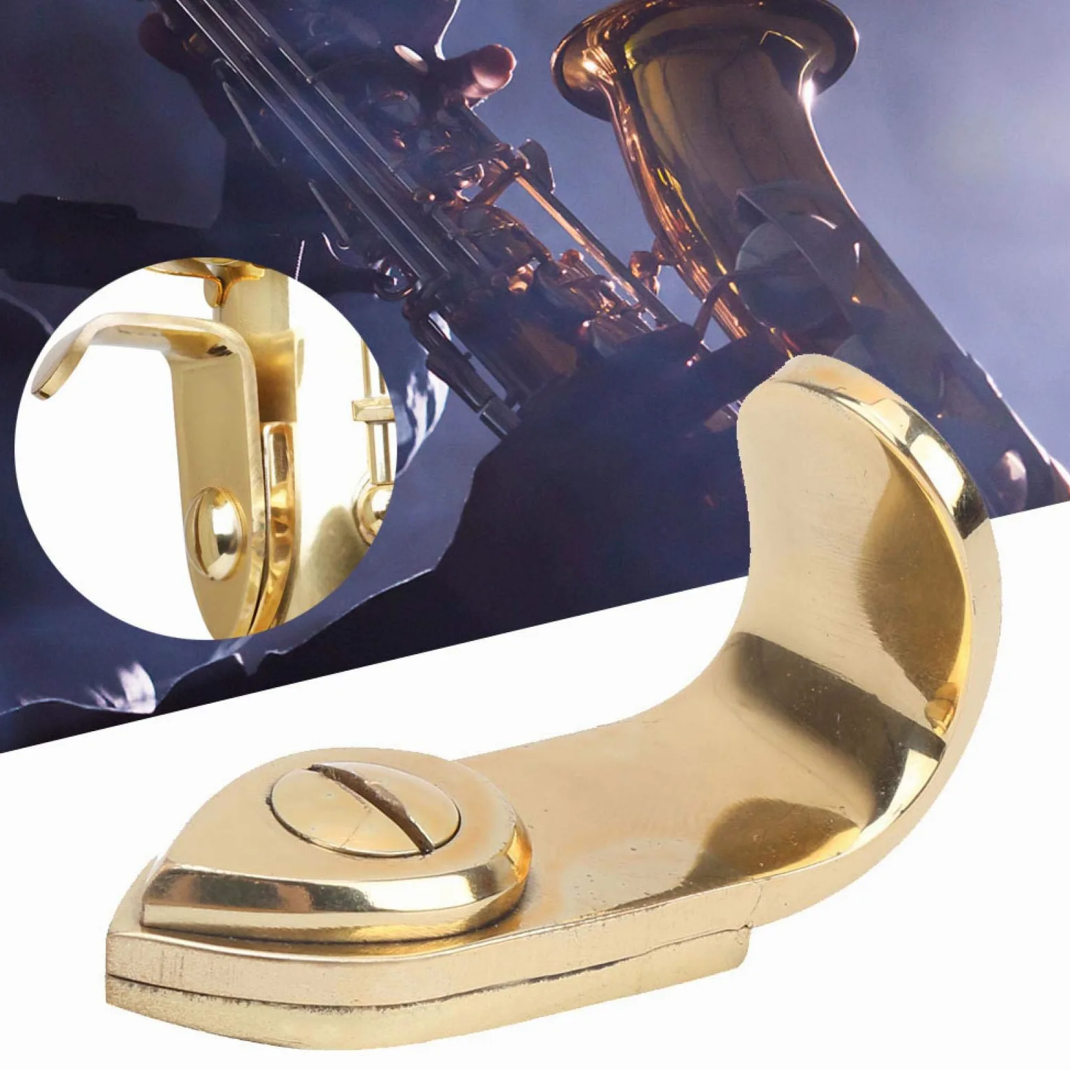 Saxophon Daumenauflage, Messing Saxophon Fingerauflage Sopran Alto Tenor Saxophon Ersatzteil
