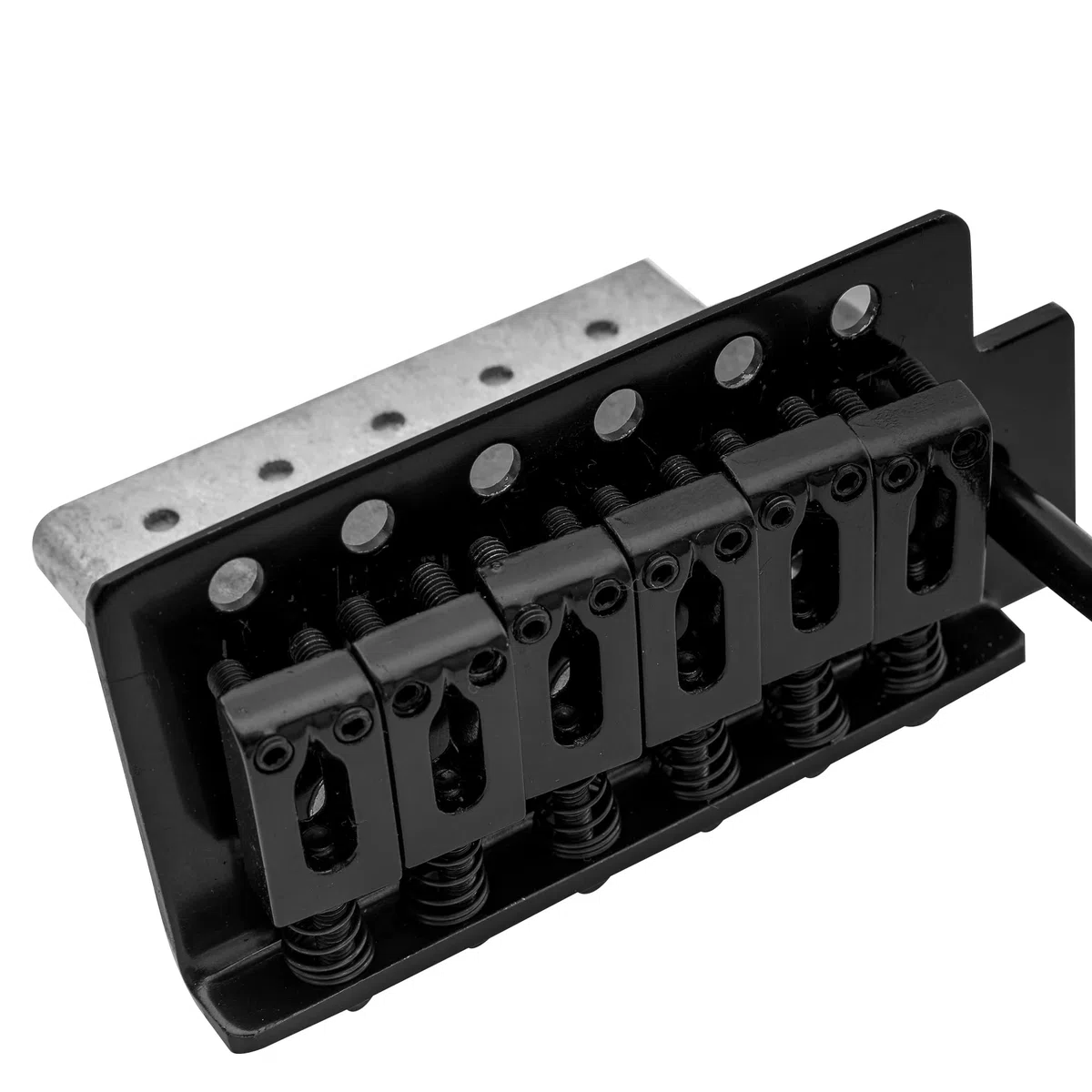 Musiclily 52,5mm Tremolo Bridge ST Tremolo Steg Brücke System für Fender Strat Style E-Gitarre, Schwarz