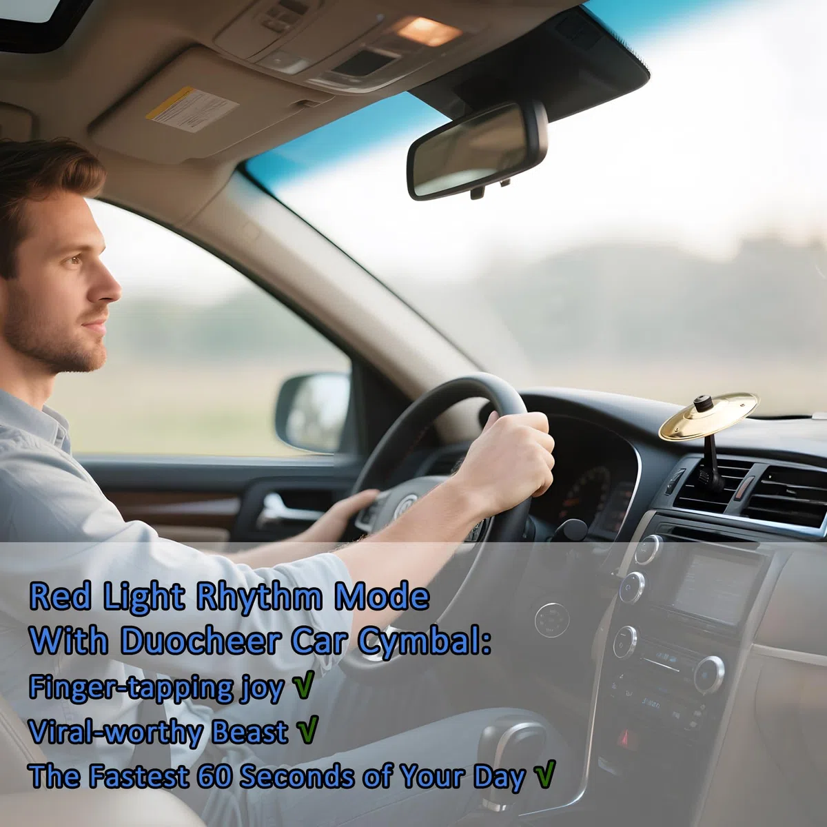 2025 Neues Auto Becken Air Vent Crash Dash Board Beckentrommel Symbol Armaturenbrett Trommeln Mini Mount Drumming Music Mounted Tiny Clip Attachment Set Attaches Small Stand Splash Instrument Drumset