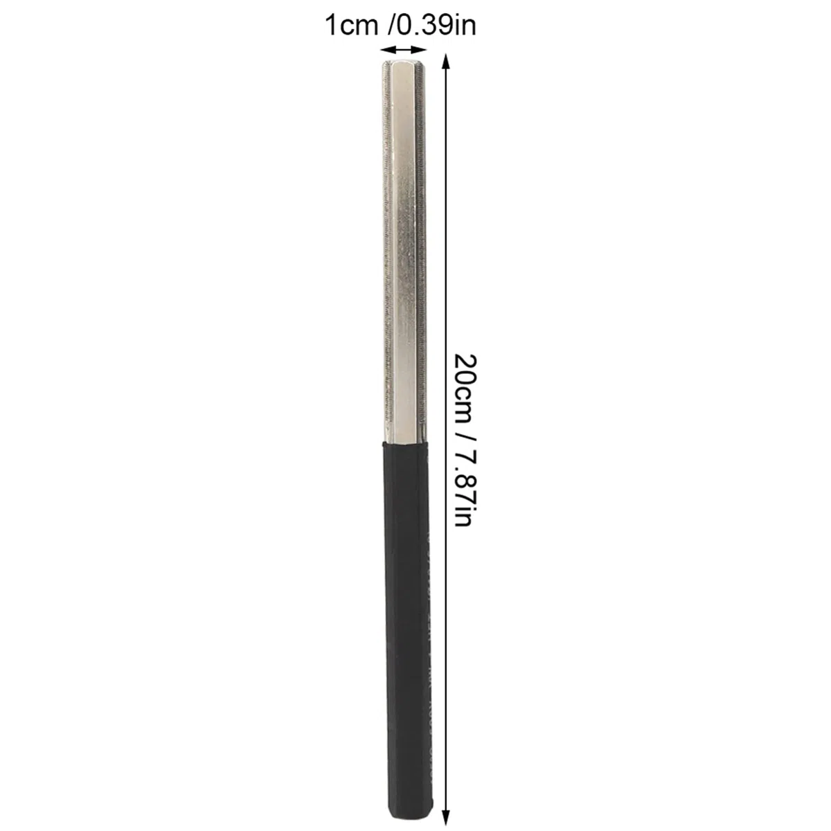 Jenngaoo Fret Crowning File - Edelstahl Guitar Fret Crowning File End Dressing File - Hex Dressing Kanten Reparatur von Musikinstrumenten Zubehör
