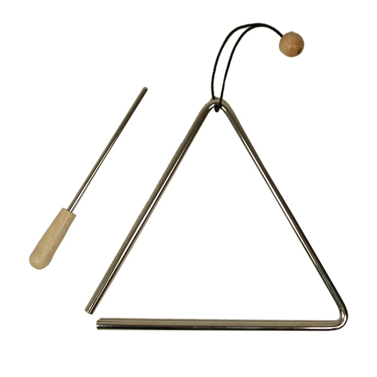 Triangel 20 cm aus Tonstahl - mit Schlaufe und Schlägel