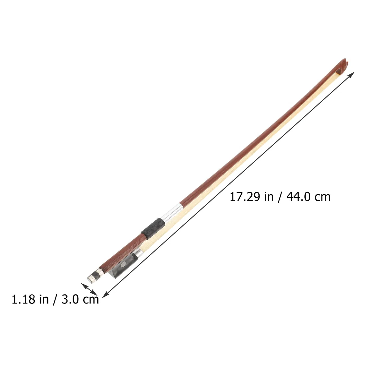 Vaguelly Professioneller Geigenbogen Aus Holz Mit Natürlichem Schachtelhalmhaar Für Violine 17.32 Zoll Ausgewogener Bogen Für Studenten Und Musiker