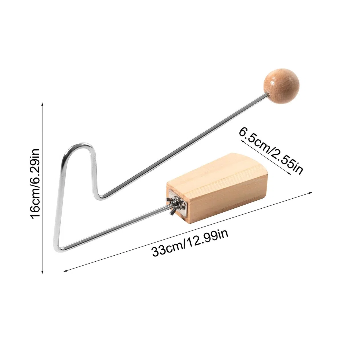 Vibraslap Percussion Instrument Hochwertiges Perkussionsinstrument Effekt-Instrument Klapperschlange Tiergeräusche Vibraslap Instrument Für Lateinamerikanische Musik