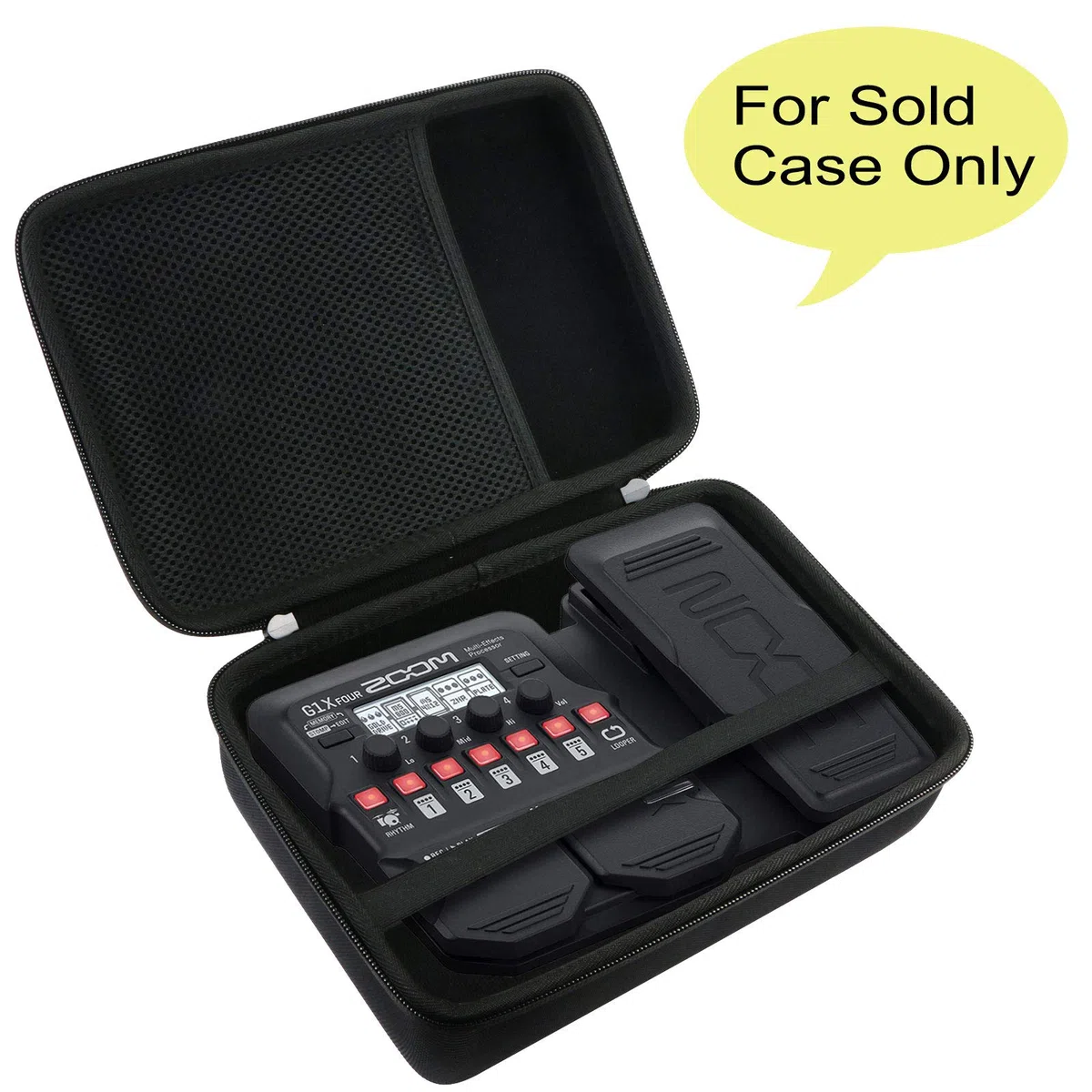 co2CREA Hart Reise Schutz Hülle Etui Tasche für Zoom G1X / B1X / A1X FOUR/IFS Multieffektpedal Amp Simulator, Nur hülle