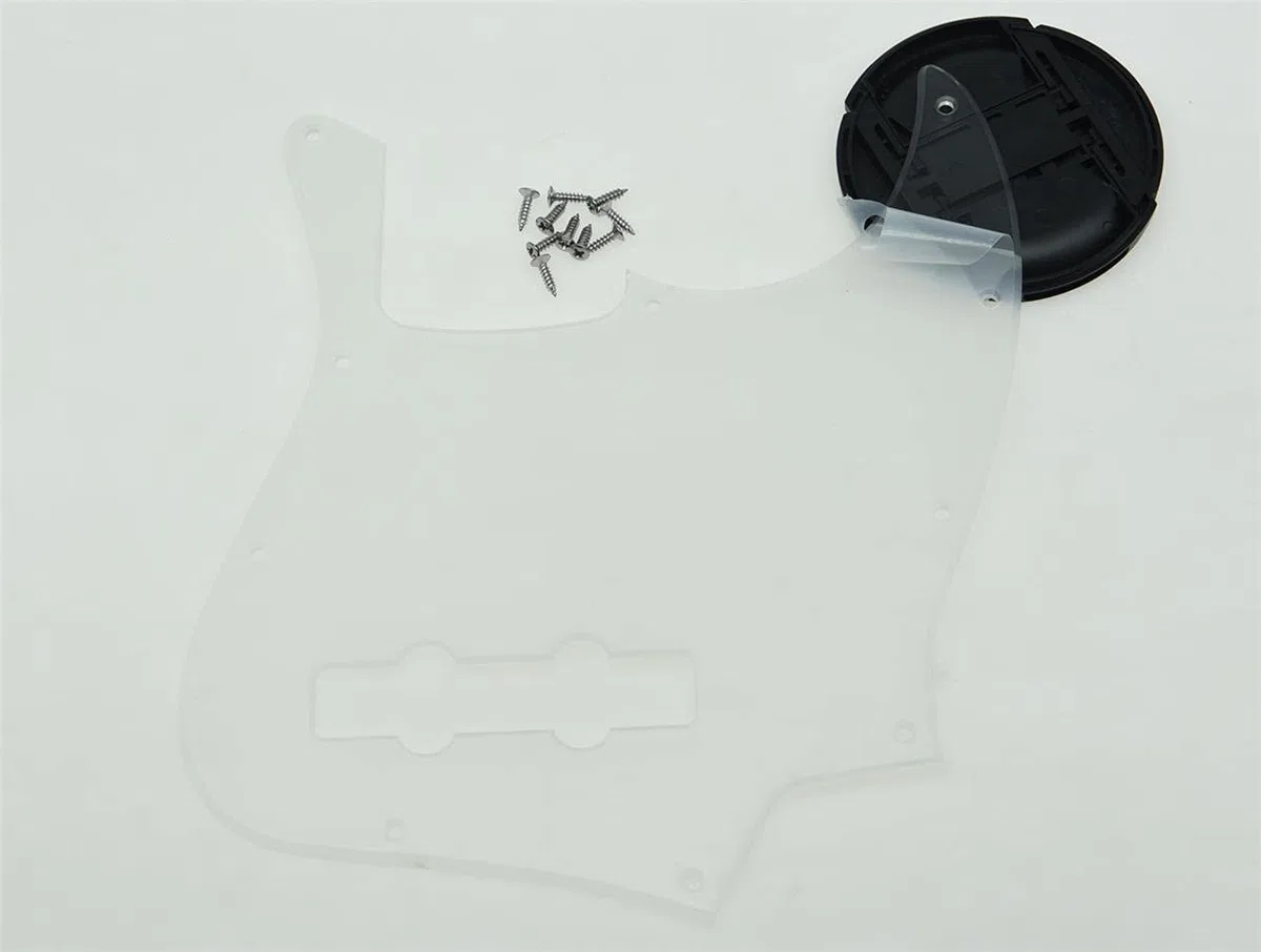 Dopro Jazz Bass J Bass Pickguard für USA/Mexican 4 String FD Jazz Bass klar / transparent 1-lagig