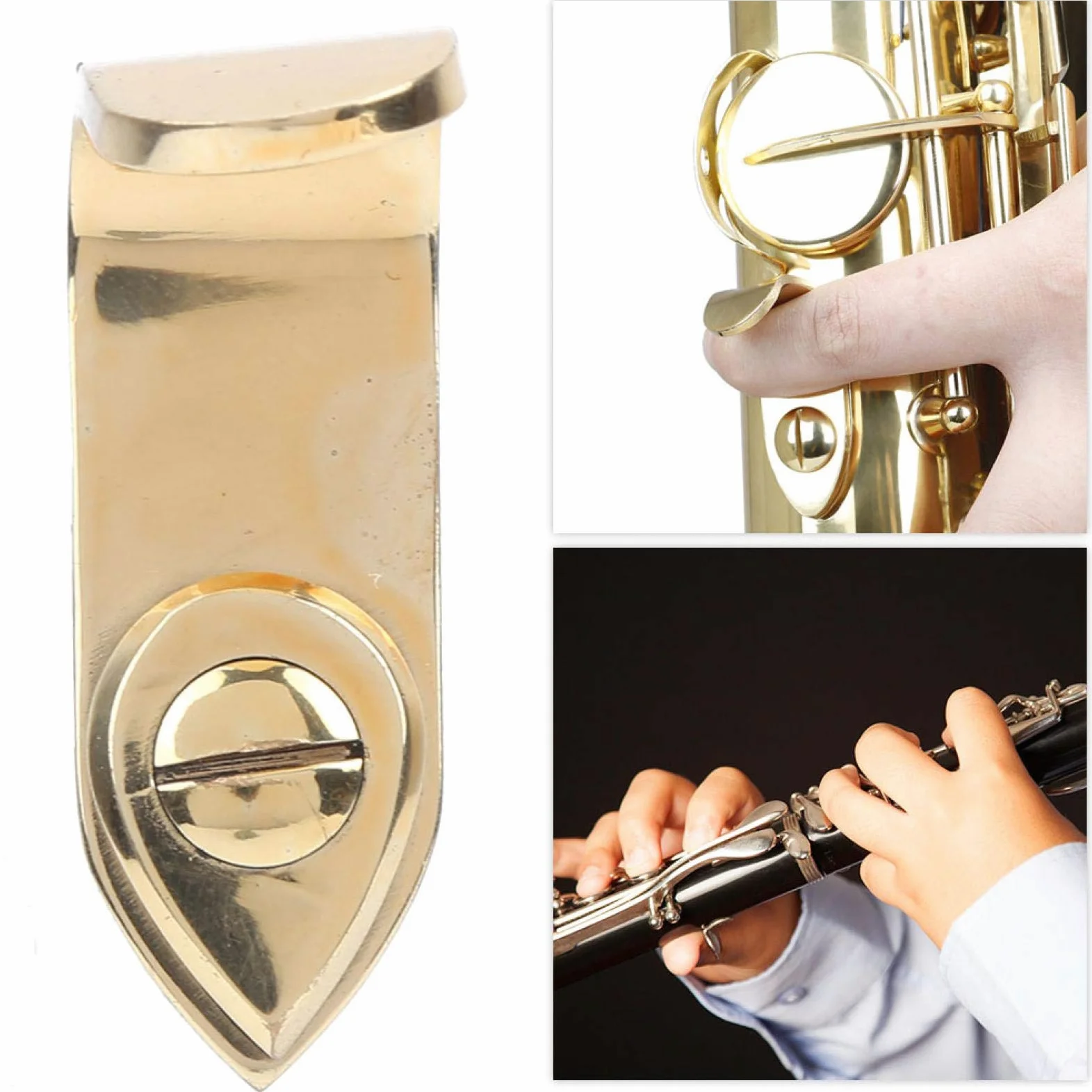Saxophon Daumenauflage, Messing Saxophon Fingerauflage Sopran Alto Tenor Saxophon Ersatzteil