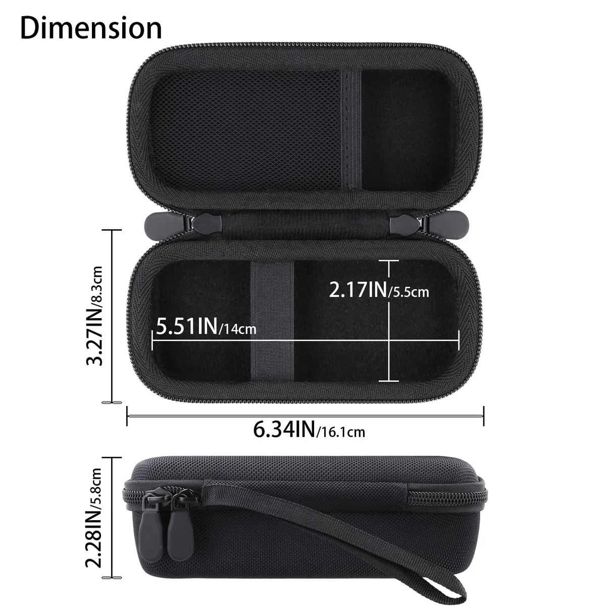 co2CREA Hart Reise Schutz Hülle Etui Tasche für Zoom H1essential 32-Bit Handy Recorder, Nur Hülle