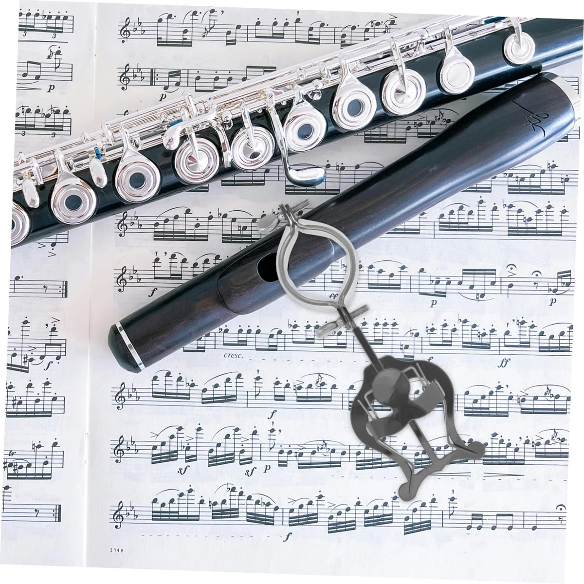 BESTonZON Schlauchhalter für Wand Leichter Klarinetten Notenhalter aus Legierung mit Multifunktionalem Design Kompakter Musiklyra für Marschkapellen und Shows