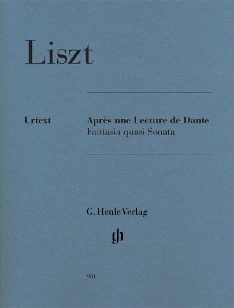 Aprés une Lecture de Dante: Instrumentation: Piano solo (G. Henle Urtext-Ausgabe)
