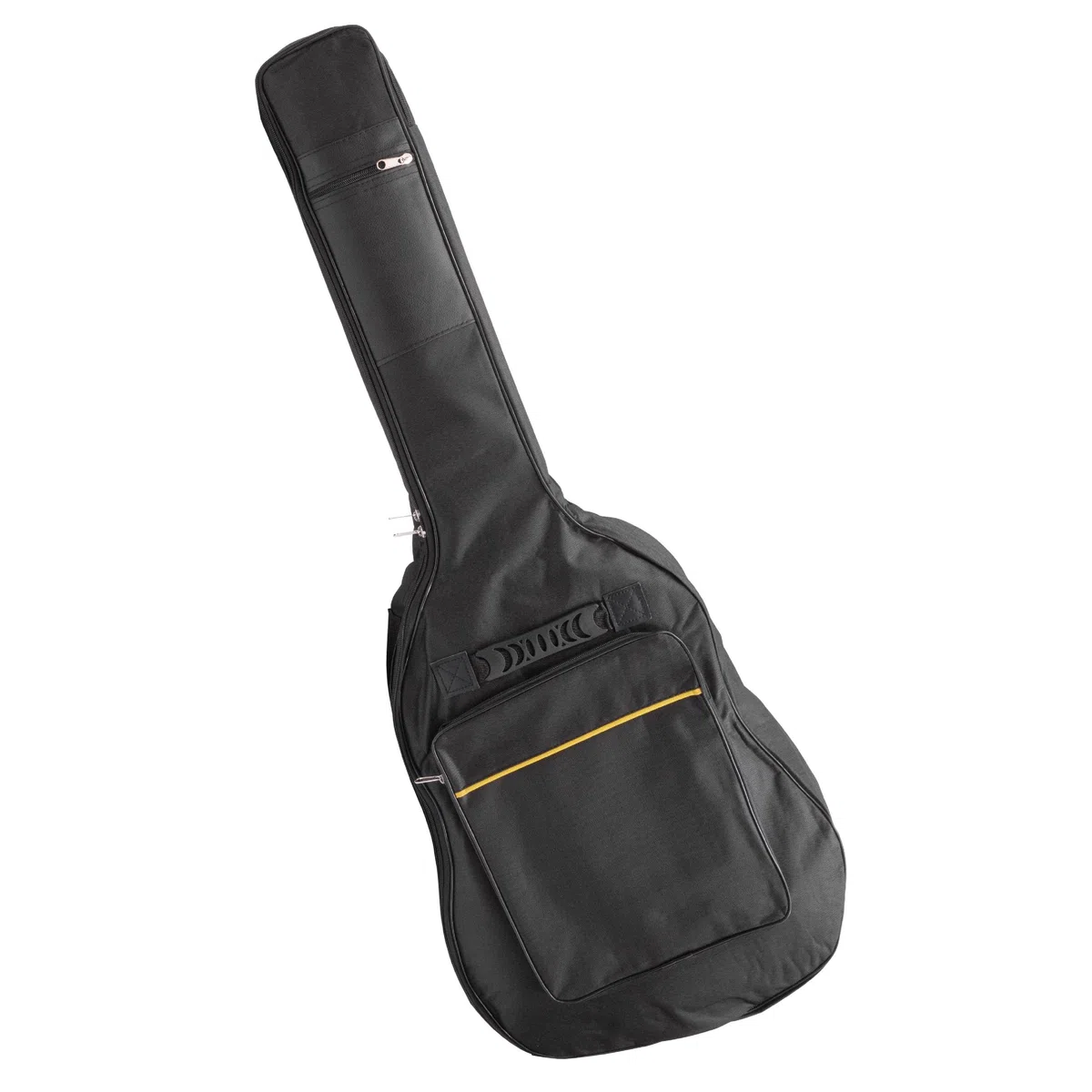 vhbw Tasche für E-Gitarre, Gitarre - Gitarrentasche mit Schultergurten, Gelb Schwarz, 105 x 35 x 8 cm