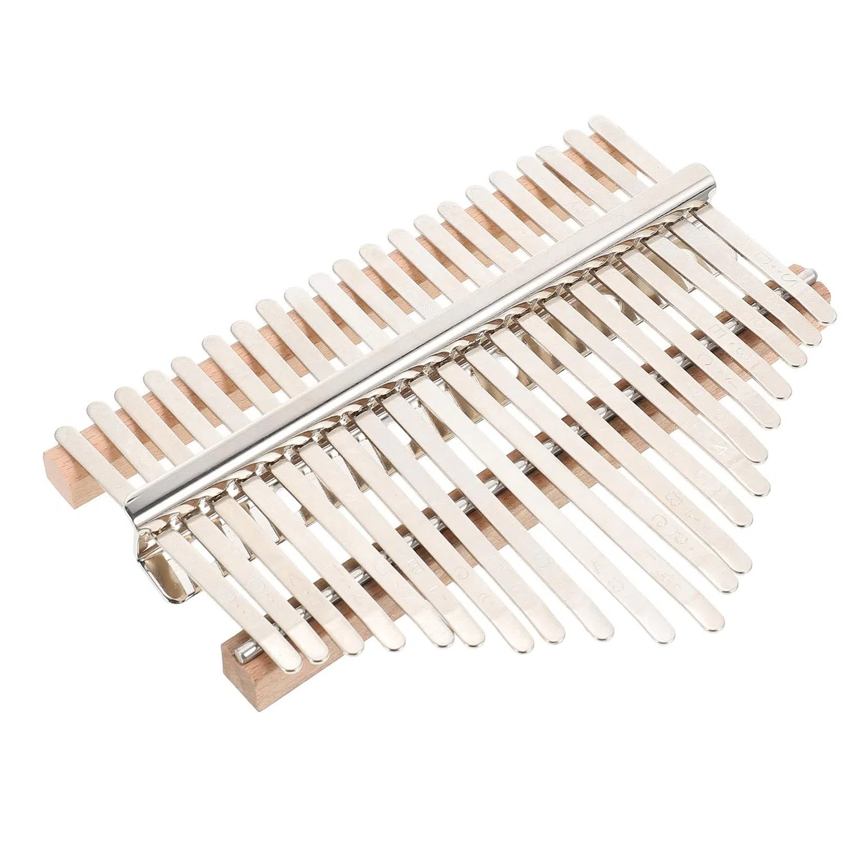 21 töniges Kalimba Zubehörset Selbstgemacht Daumenklavier Bausatz mit Holztasten und Kalimbabrücke für Musikinstrumente