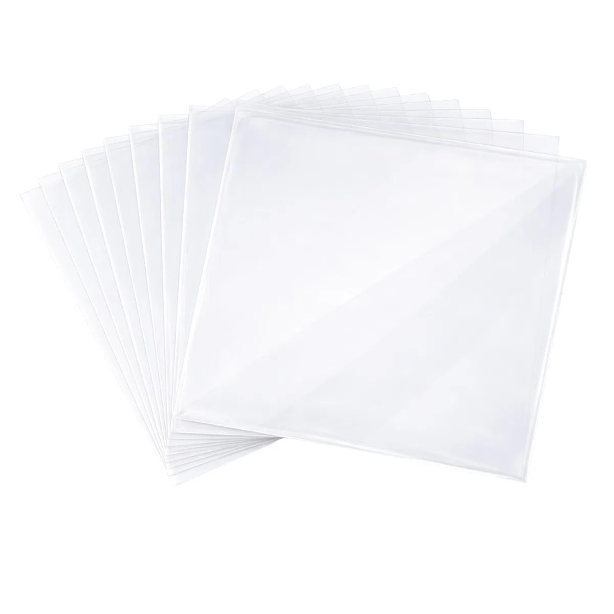 LP Hüllen 12" Schutz für Vinyl Langspielplatten (50 St.) 325 x 325 x 0,150 die dicken auch für Doppelalbum