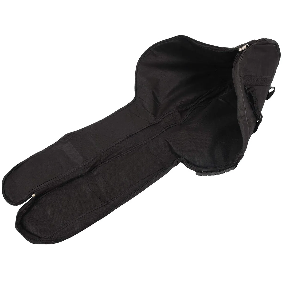 Schwarze wasserdichte Doppelriemen-Bass-Rucksack-Tasche für elektrische 5 mm dicke Schaumstoffpolsterung, Schwarz