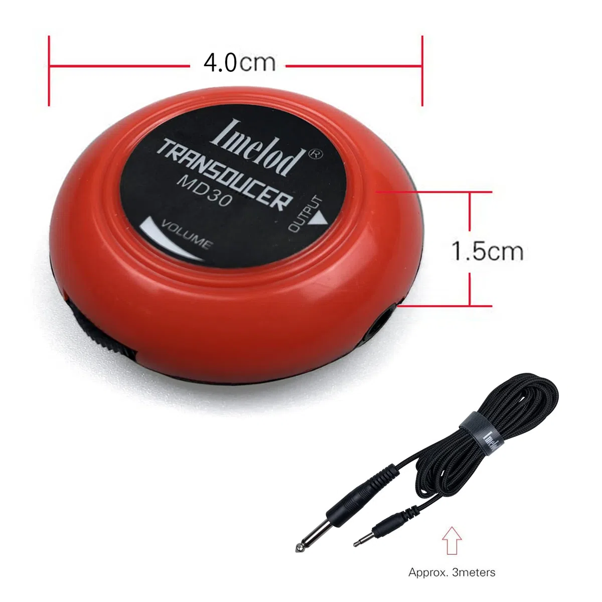 Imelod Gitarre Tonabnehmer Kontakt Mikrofon Transducer für Gitarre Ukulele Violine Mandoline Banjo Cello Kalimba
