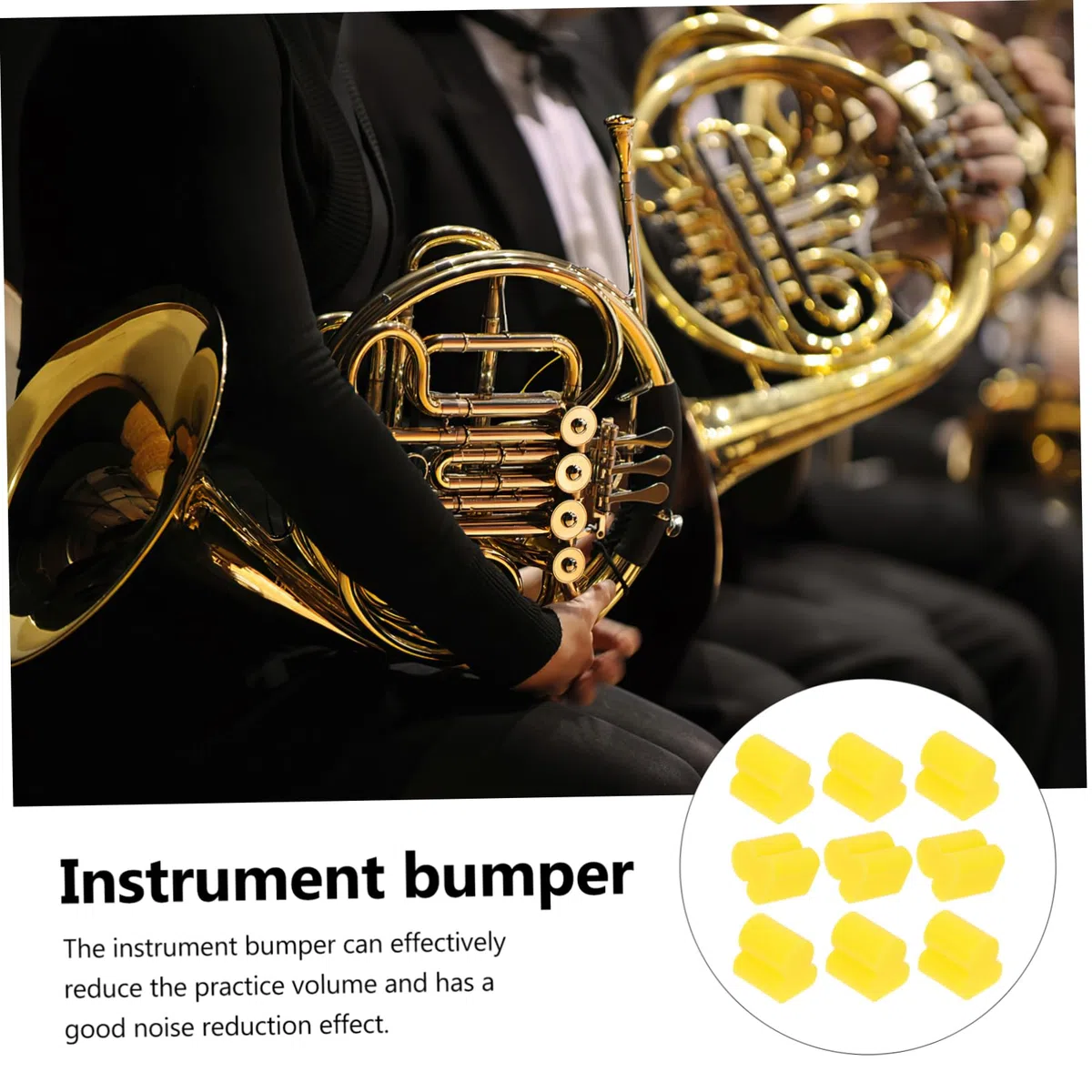 20 Stück Silikon Instrumentenpuffer für Posaunen mit Verschleißfestem Material und Einfachem Design Geeignet für Übungszwecke und Instrumenten Stummschaltung