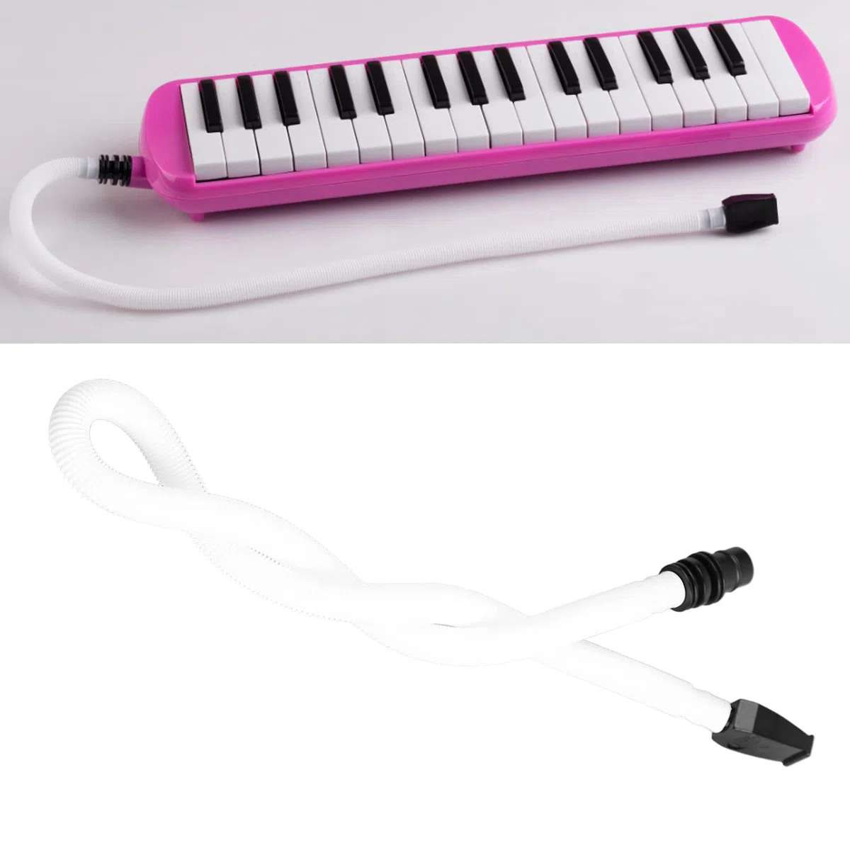 32 Tasten 37 Tasten Melodica-Röhre mit Mundharmonika-Schlauch Melodica-Mundstückrohr Mundstück Mundorgel-Blasrohrschlauch Melodica-Mundstückdüse mit Standardschnittstelle