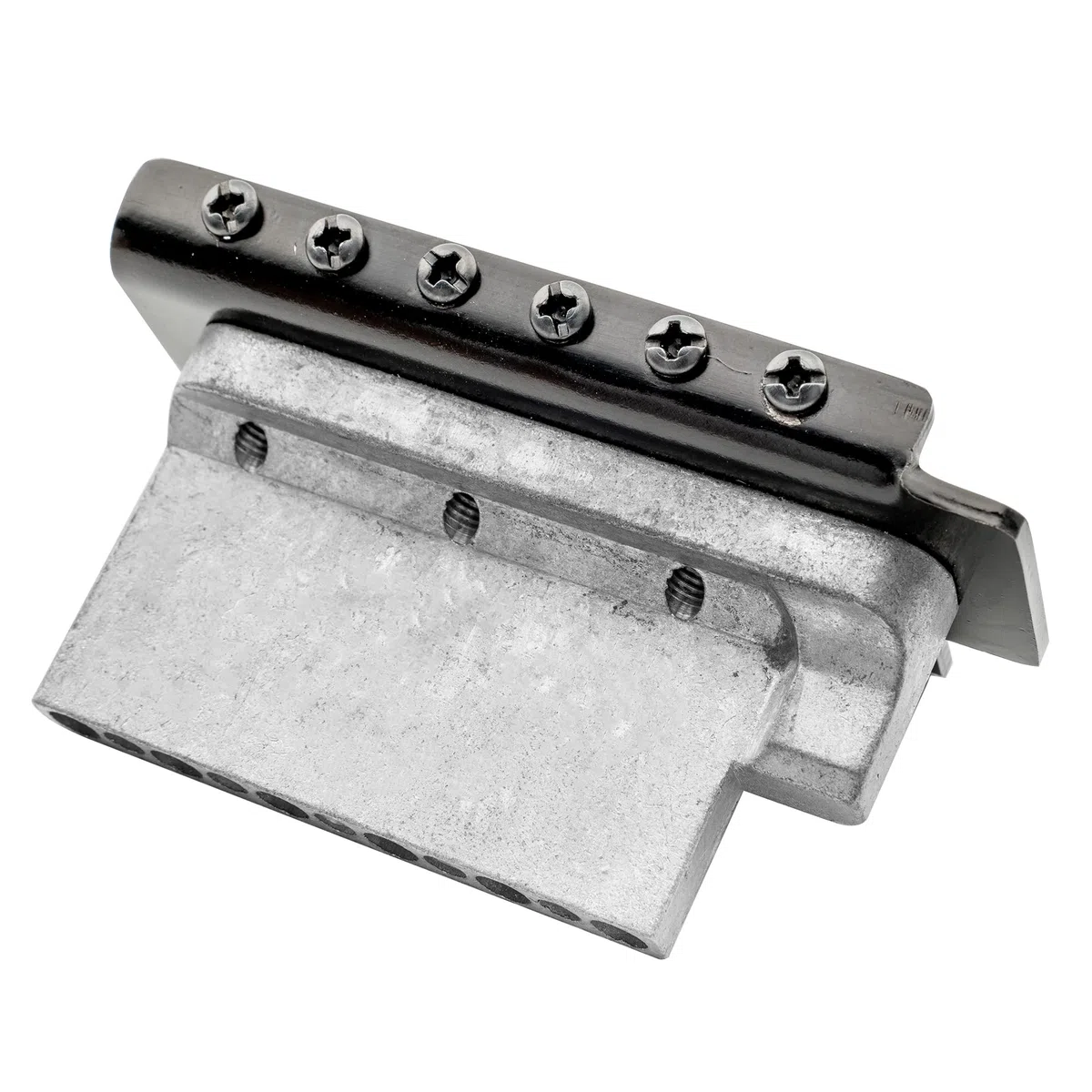 Musiclily 52,5mm Tremolo Bridge ST Tremolo Steg Brücke System für Fender Strat Style E-Gitarre, Schwarz
