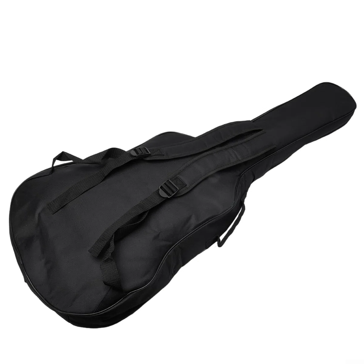 Wasserdichte gepolsterte Gitarrentasche für 104 cm (41 Zoll) klassische Akustikgitarren, verschleißfestes Oxford-Gewebe außen und weiches, glattes Futter (schwarz)