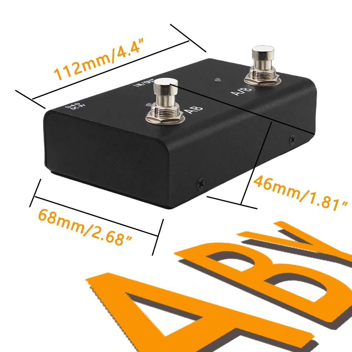 ABY Pedal Kanal-Schaltbox AB Selector True Bypass für Gitarreneffektpedale