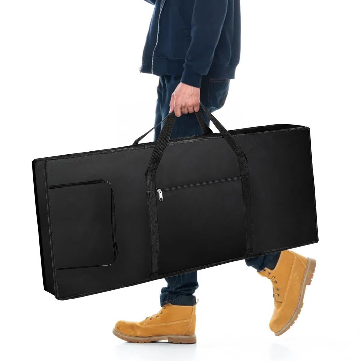 Lawei 61 Key Keyboard Tasche Keyboardtasche Tragbar Keyboard Piano Soft Bag Portable Wasserdicht Keyboard Tasche Gepolstert Gig Bag - 100 x 40 x 15cm, Schwarz