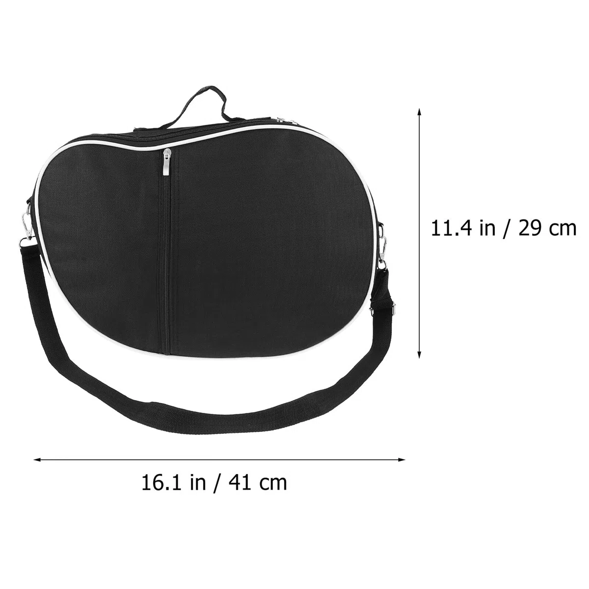 Cabilock Leiertasche aus Canvas für Lyra Harfe Tragbare und Leichte Aufbewahrungstasche für Zuhause und Schule Kompakte Harfentasche in Schwarz