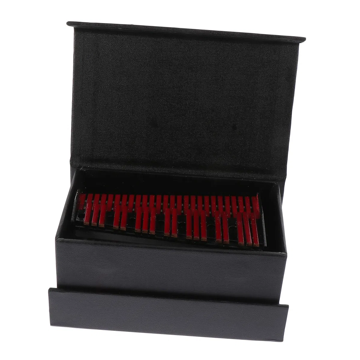1satz Mini Marimba Modell Aus Dekorativer Miniatur-musikinstrument Für Projekte Und Hausdekoration Für Puppenhäuser Und Mikrolandschaften Inkl Schwarzem Klavierkasten