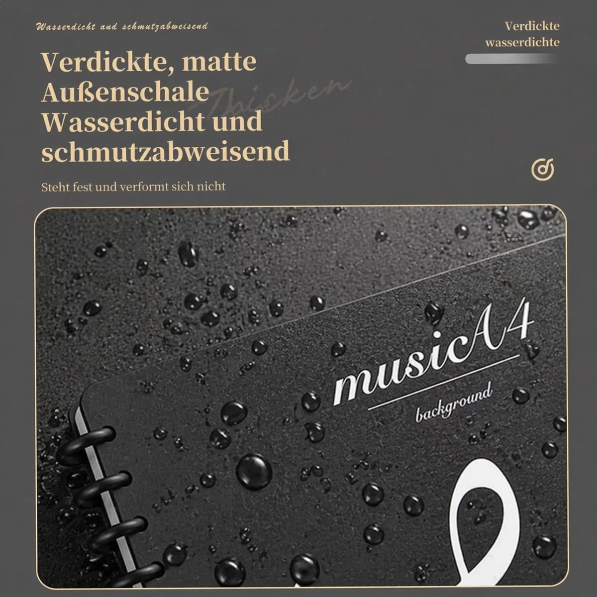 A4 Notenmappe, 40 Taschen/80 Seiten Chormappe, Pilzförmiger Ordner für lose Notenmapp, Music Sheet Chormappe Schwarz für Musikpartitur, Dokumente, Papier, Kunstwerke, Gemälde, Fotos