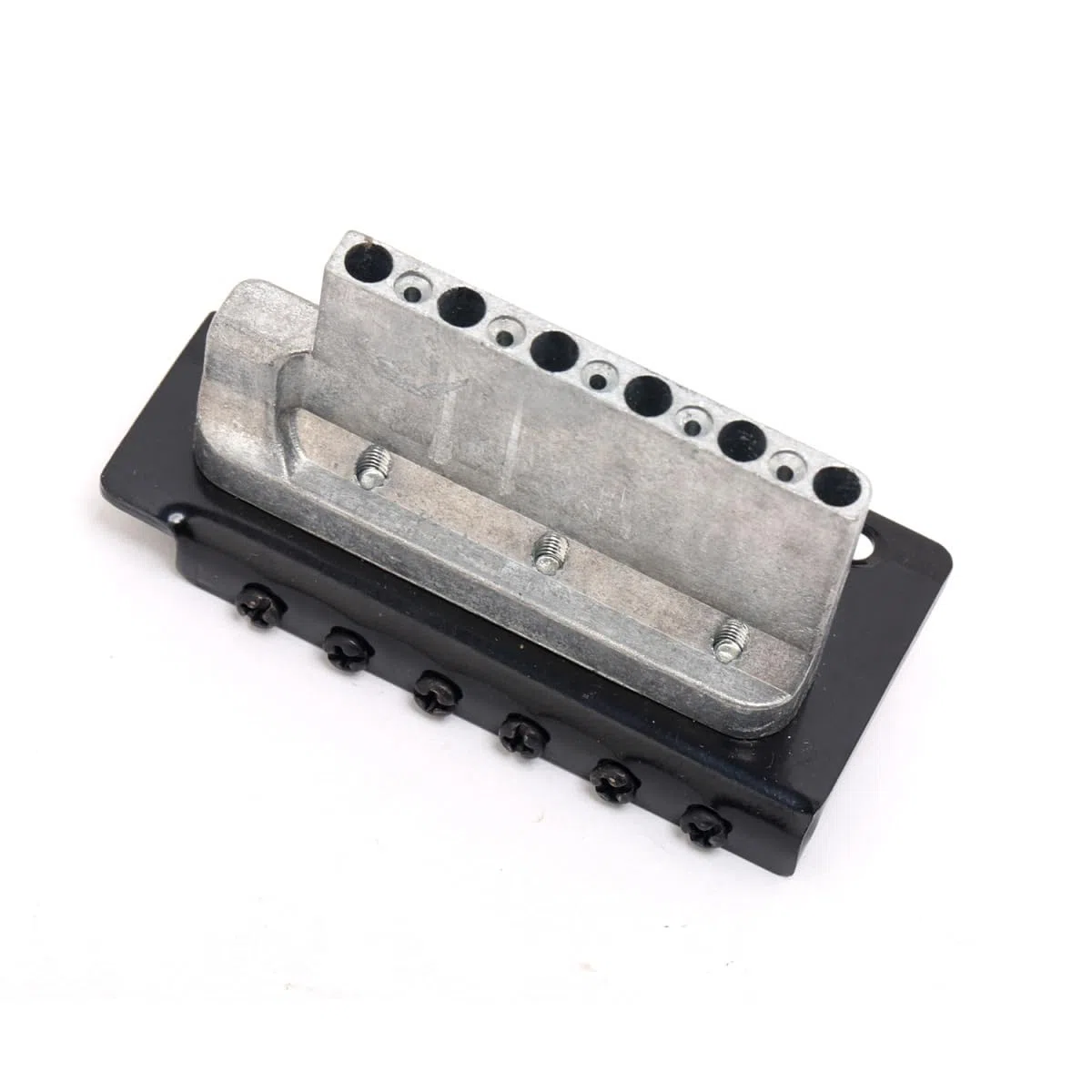 Musiclily 52,5mm Tremolo Bridge ST Tremolo Steg Brücke System für Fender Strat Style E-Gitarre, Schwarz