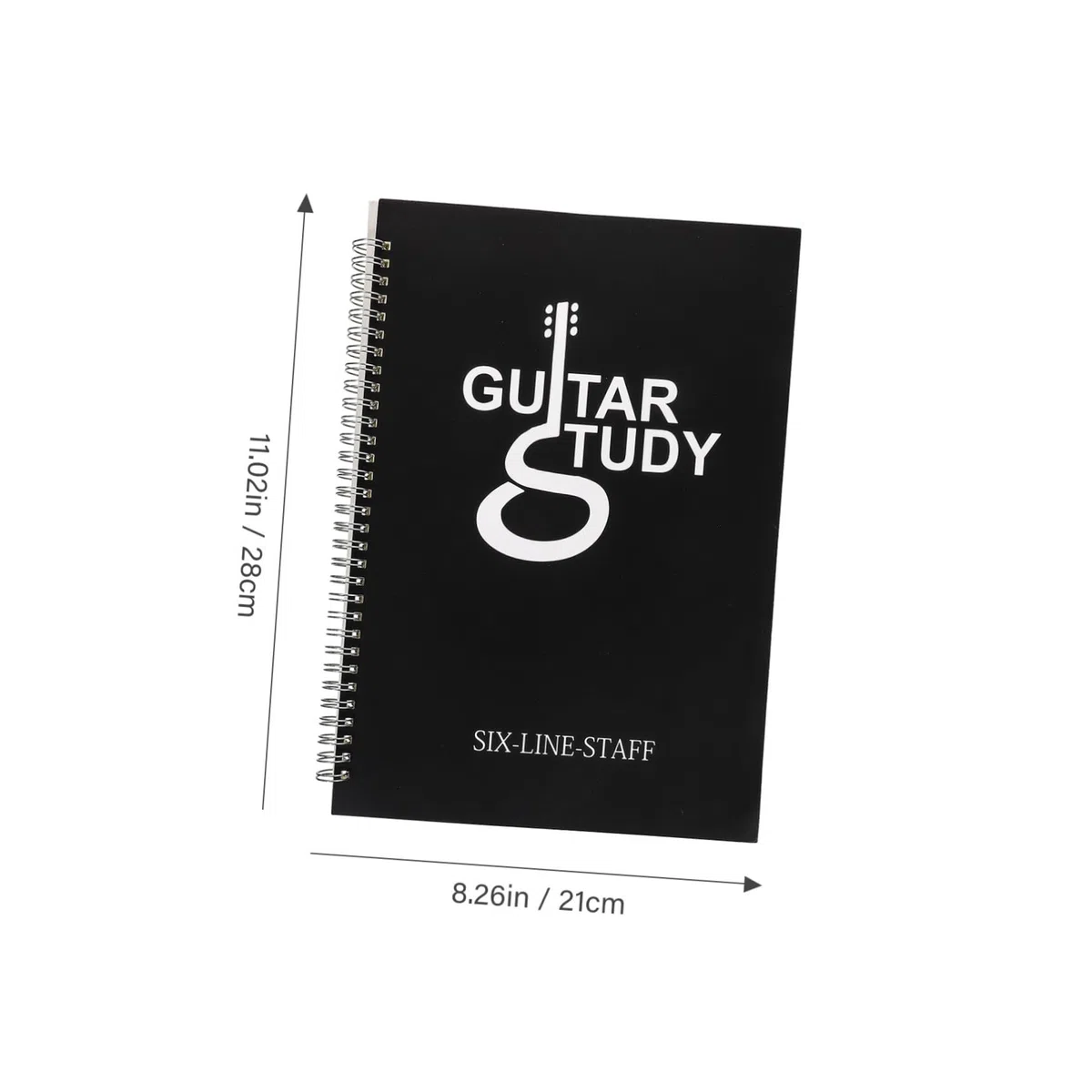 BESTonZON Gitarren Notizbuch Passend für Rucksack und Gitarrentasche für Gitarristen mit Wasserdichtem Papier und Tragbarem Spiraldesign für Anfänger
