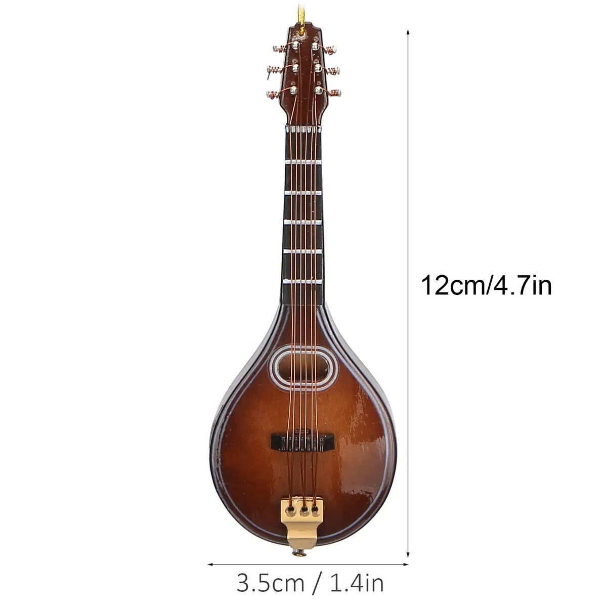 Mandoline Geschenk Mandoline Dekoration, niedliches Mini-Modell Musikinstrument, Miniatur-Mandoline, 10 cm, Geschenk Kinder Musikliebhaber Heimdekoration