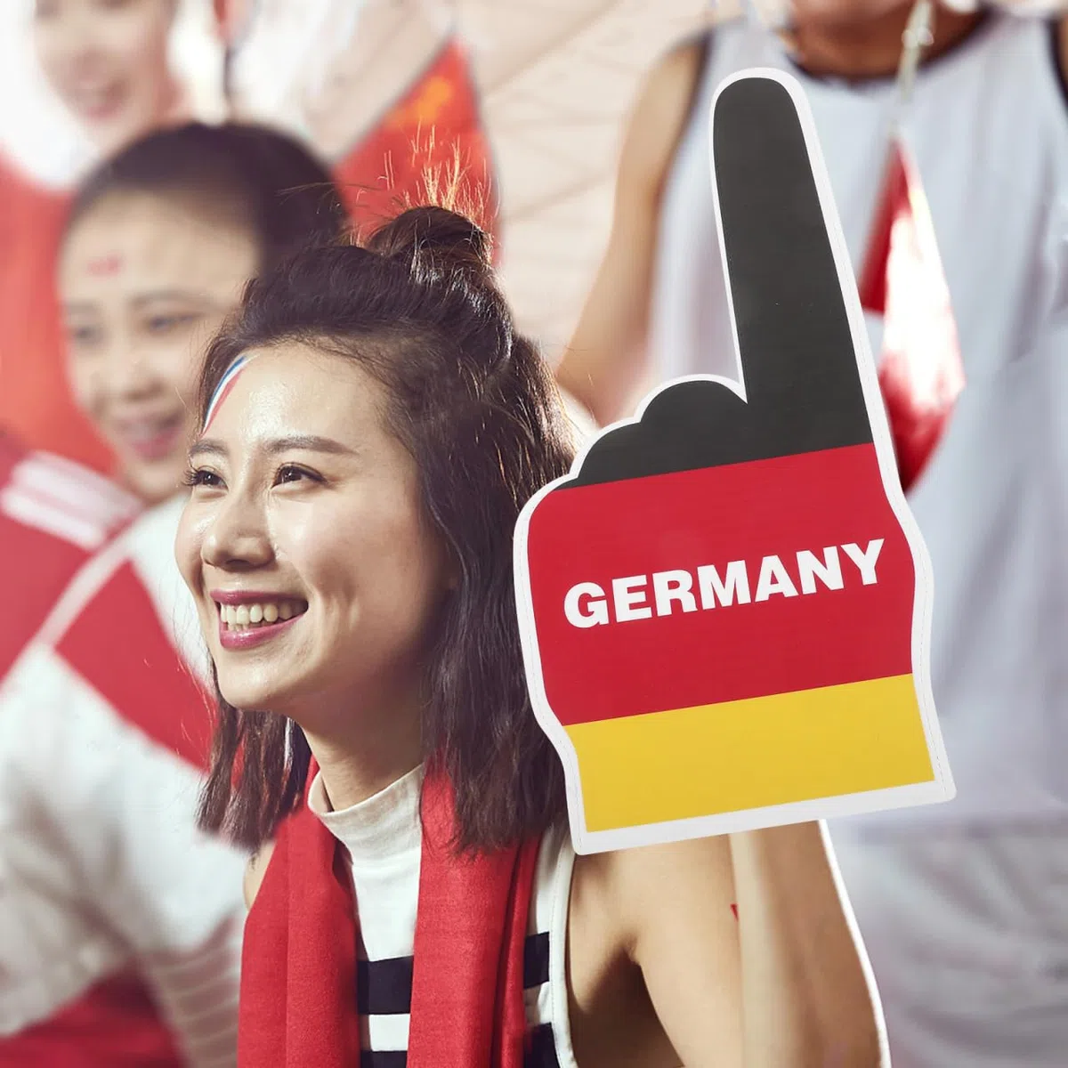 GALPADA Schaumstoff Finger Handschuhe - Dekorativer Fußballfinger zum Anfeuern - Cheerleading Accessoire & Fanartikel für Stadion, Sport Spiele & Racing Fans