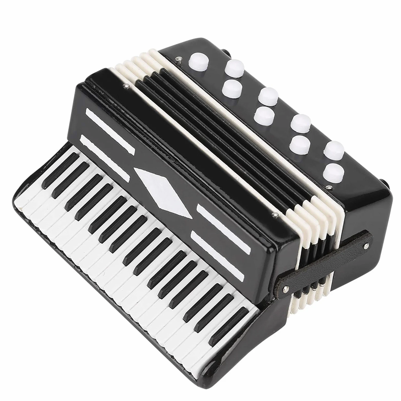 Raguso Miniatur Akkordeon Modell , musikalische Ornamente , 9 x 7 , 5 x 4 cm , kleines Bastel Akkordeon Modell , Heimdekoration , Kaffee Dekoration