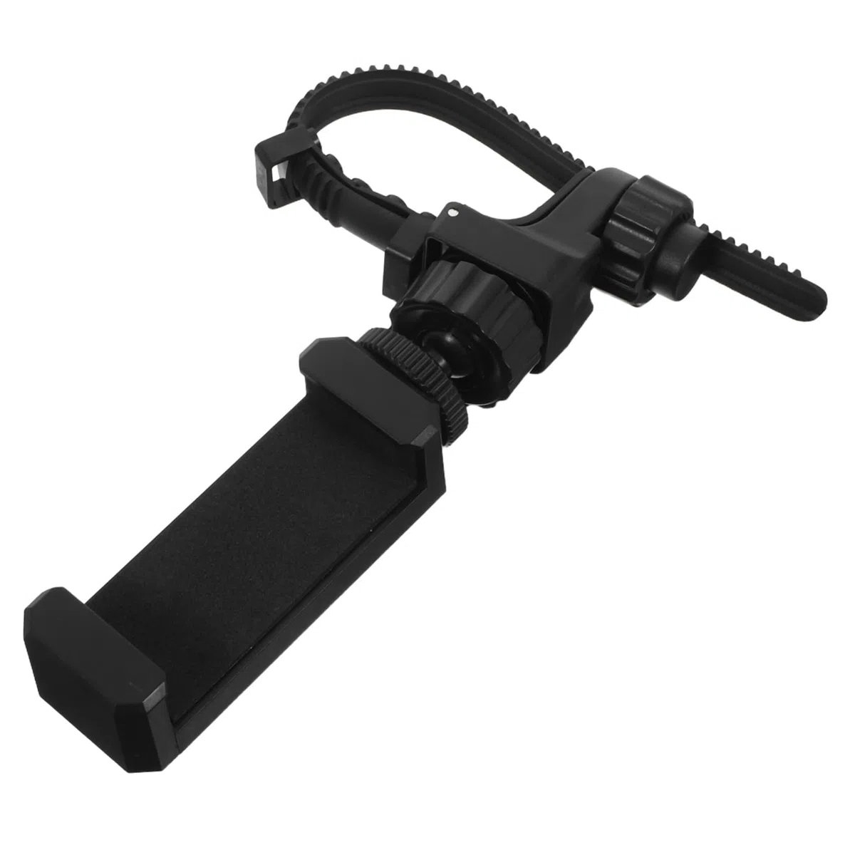FRCOLOR Handyhalterung für Musikinstrumente aus Metall Tragbar und Freihändig für Trompete und Waldhorn für Outdoor Veranstaltungen und Probenräume in Schwarz