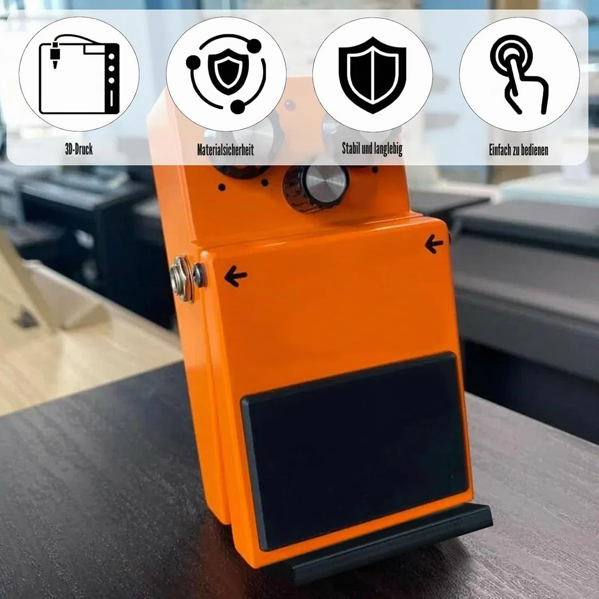 Gitarren-Pedalboard-Halter, 2 Stück, kleiner Verstärker, Gitarren-Pedalboard-Halter für 30 Grad und 60 Grad, Mini-Effekt-Organizer, Ständer für Heimstudios, Desktops und Übungsräume