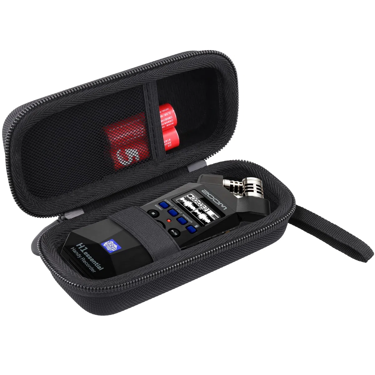 co2CREA Hart Reise Schutz Hülle Etui Tasche für Zoom H1essential 32-Bit Handy Recorder, Nur Hülle