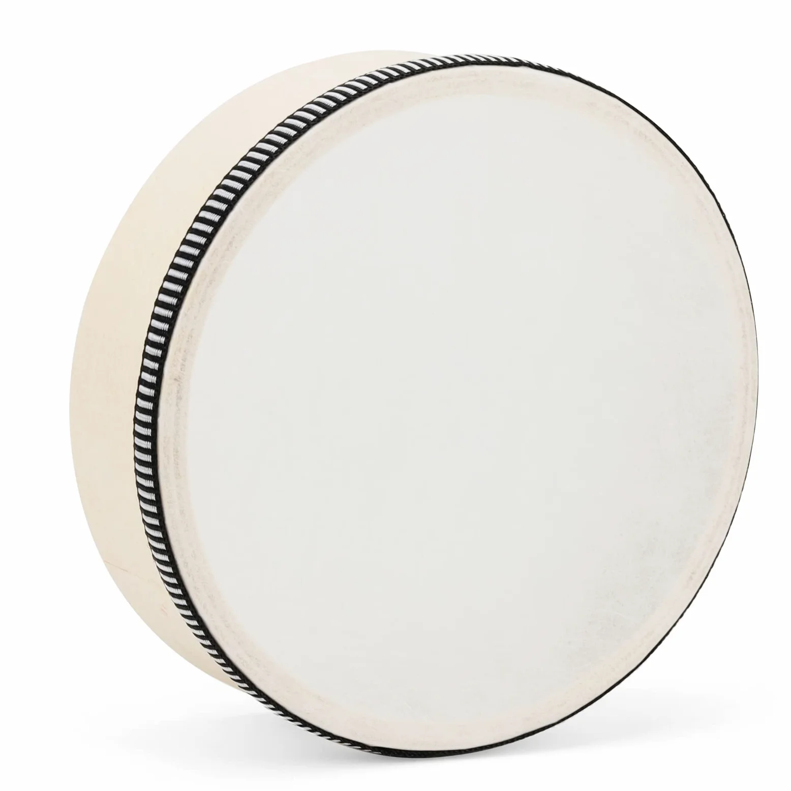 3-teilig Handtrommel Set, 15cm 17,5cm 20cm Holz Tamburin mit Schlägel, Tambourine Instrument Trommel für Musik, Percussion Instrument