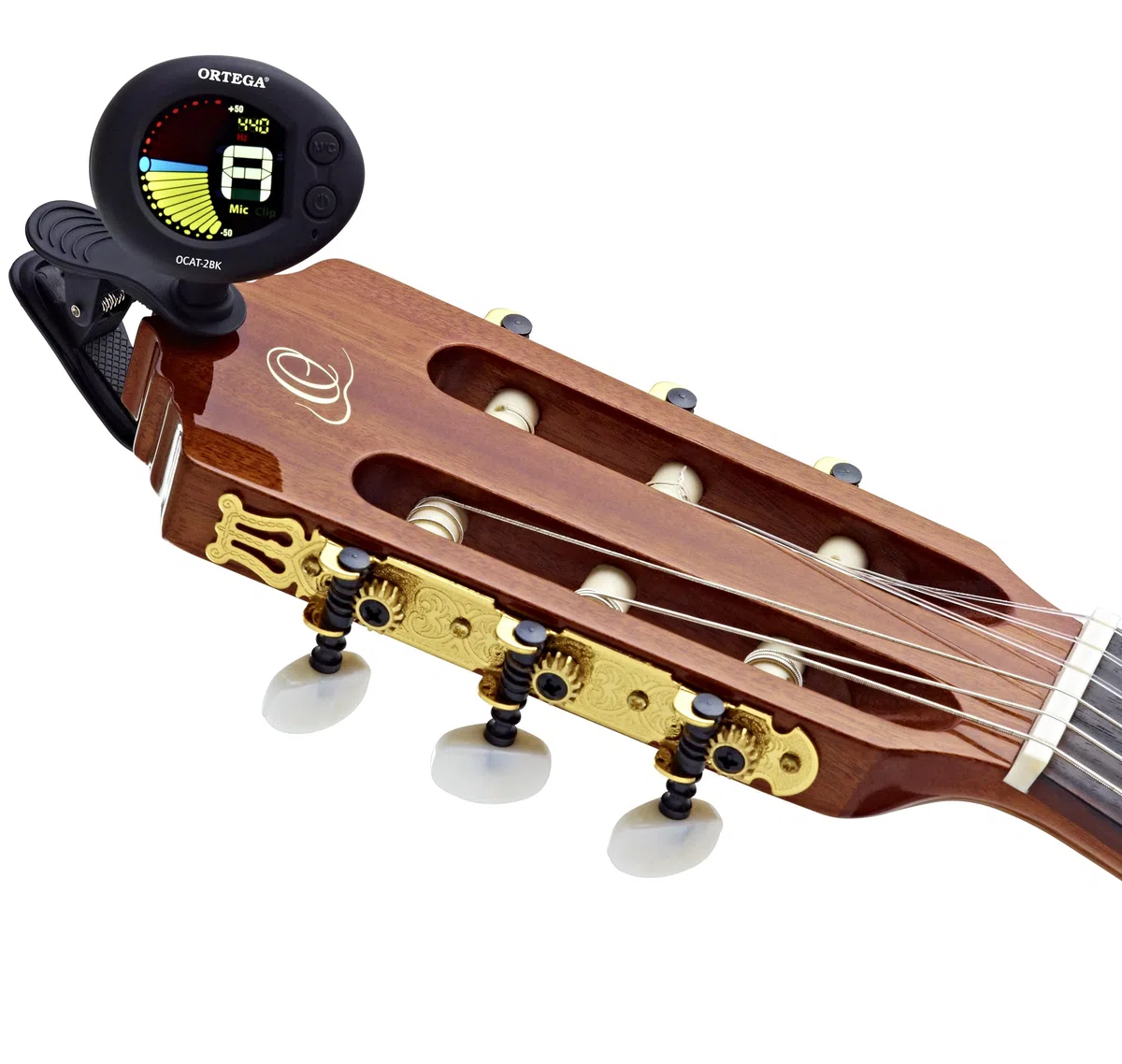 Ortega Guitars Clip On Tuner und Metronom – für Gitarre – Schwarz (OCAT-2BK)