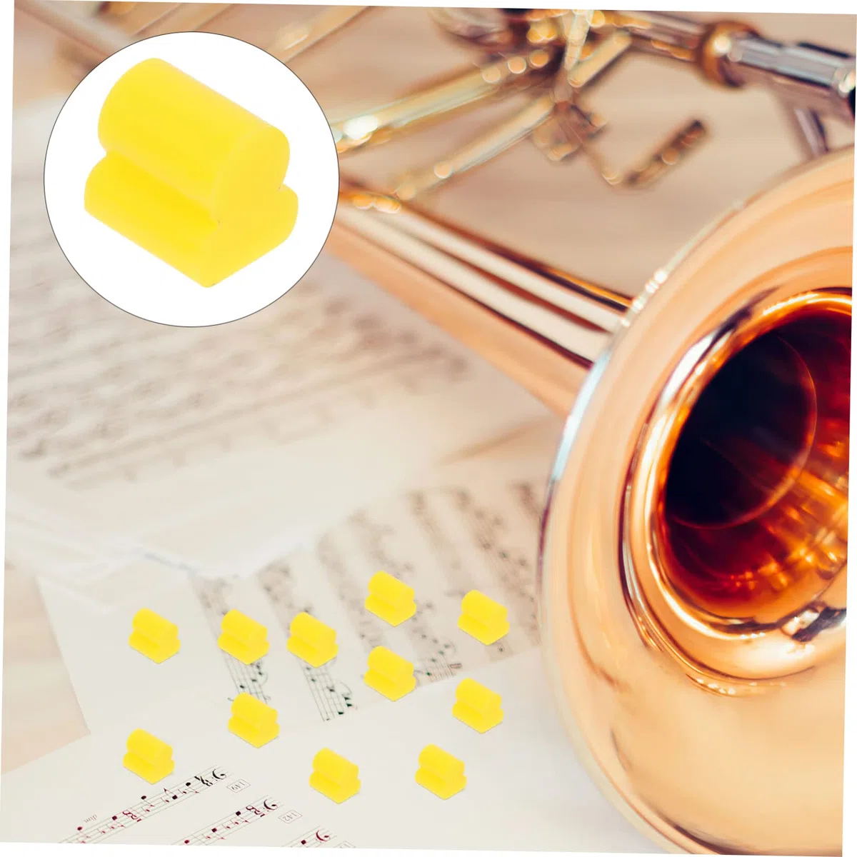 20 Stück Silikon Instrumentenpuffer für Posaunen mit Verschleißfestem Material und Einfachem Design Geeignet für Übungszwecke und Instrumenten Stummschaltung