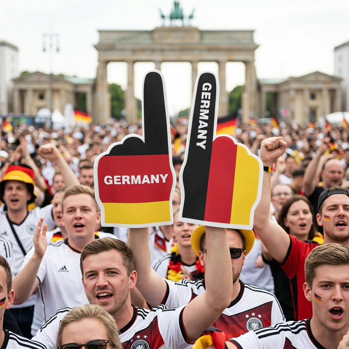 GALPADA Schaumstoff Finger Handschuhe - Dekorativer Fußballfinger zum Anfeuern - Cheerleading Accessoire & Fanartikel für Stadion, Sport Spiele & Racing Fans