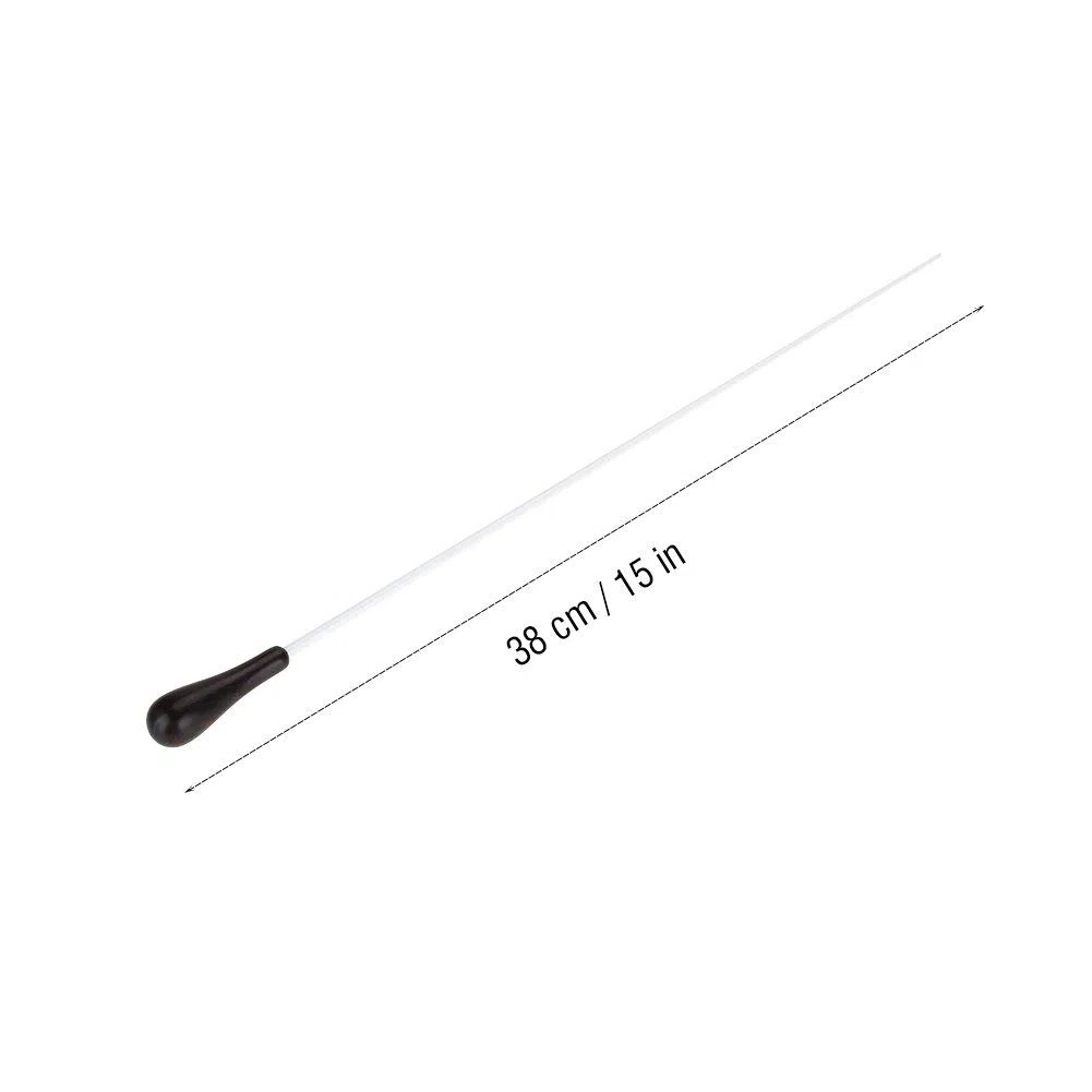 Dirigentenstab Aus Ebenholz Mit Angenehmem Holzgriff Und Metallspitze Für Chor Orchester Und Konzerte 38Cm