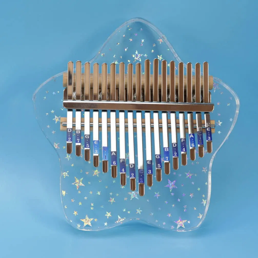 FOMIYES Farbaufkleber Aufkleber 5 Stück Kalimba-Daumen-Klavieraufkleber Mit 17 Tasten Für Anfänger Kalimba-Notenaufkleber Kalimba-Lernaufkleber Farbige Aufkleber Mini-Zubehör