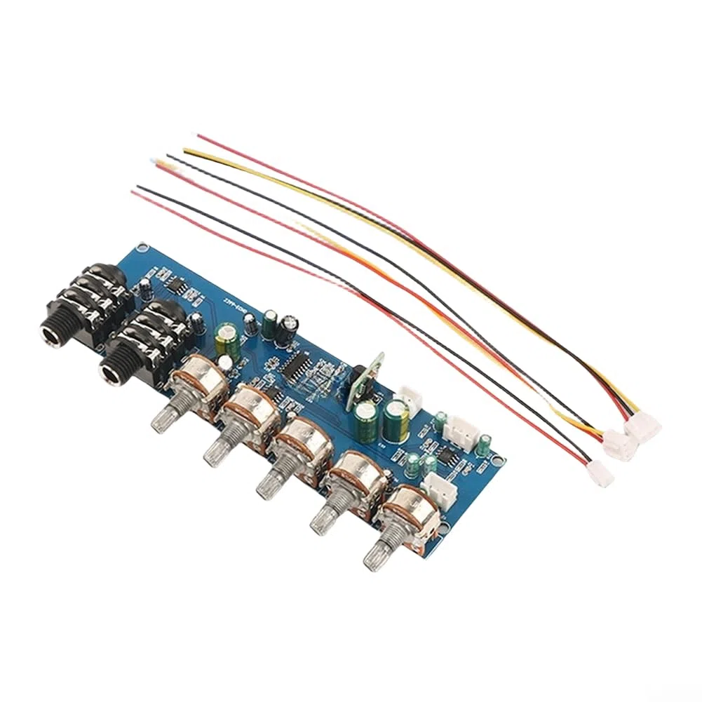 PT2399 Reverb-Effektboard für Karaoke-Mikrofone mit unabhängigen Bedienelementen für Echo-Zeit, Reverb-Tiefe und Musikpegel
