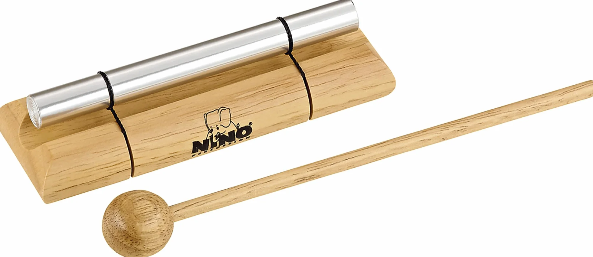 Nino Percussion Energy Chimes Musikinstrument – Klein – inklusive Schlägel – für Kinder ab 3 Jahren – Holz und Aluminium, Natur (NINO579S)