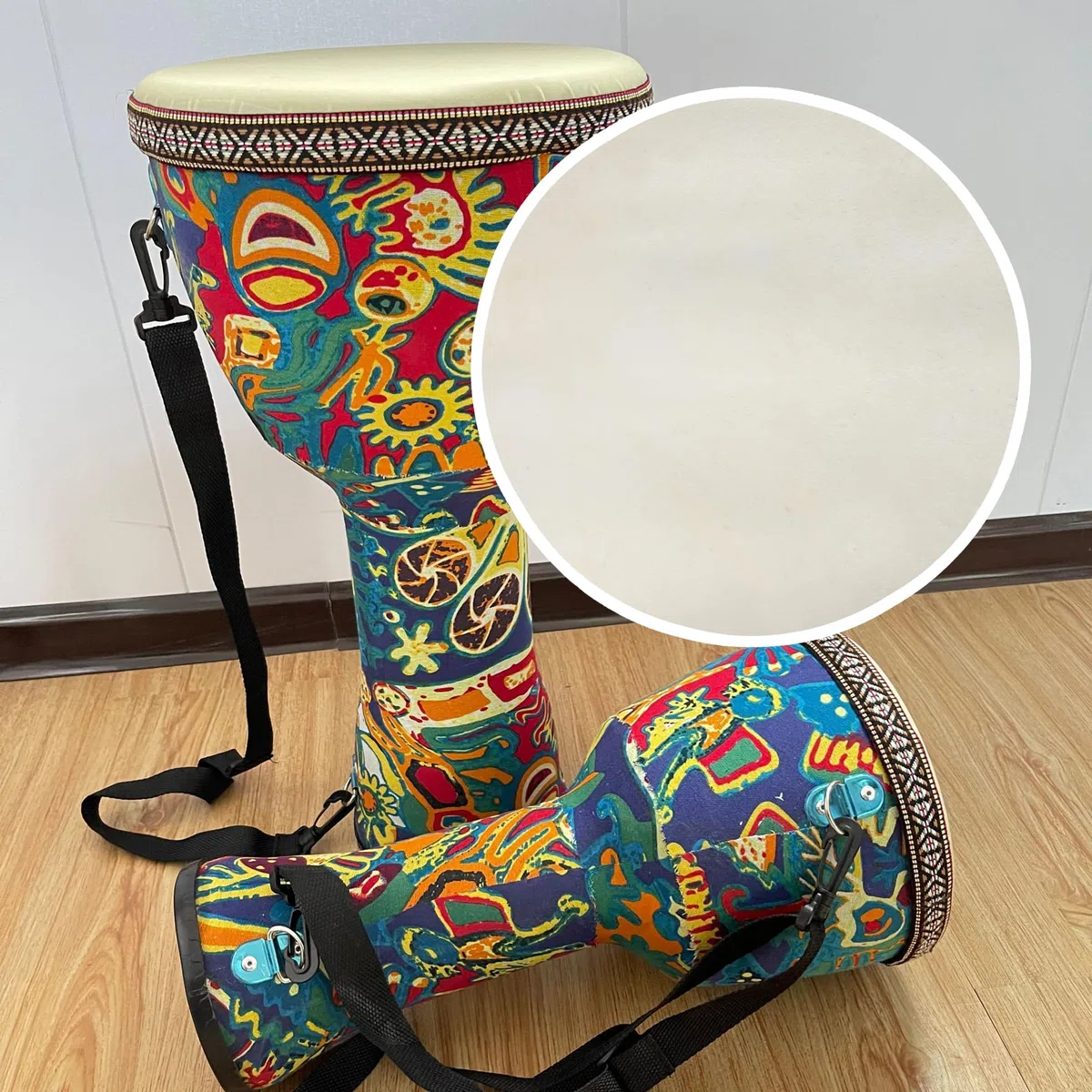 Yibuy 30 cm im Durchmesser für Bongo -Trommeln / 8 "afrikanische Handtrommelprimärziegenziegenhaut