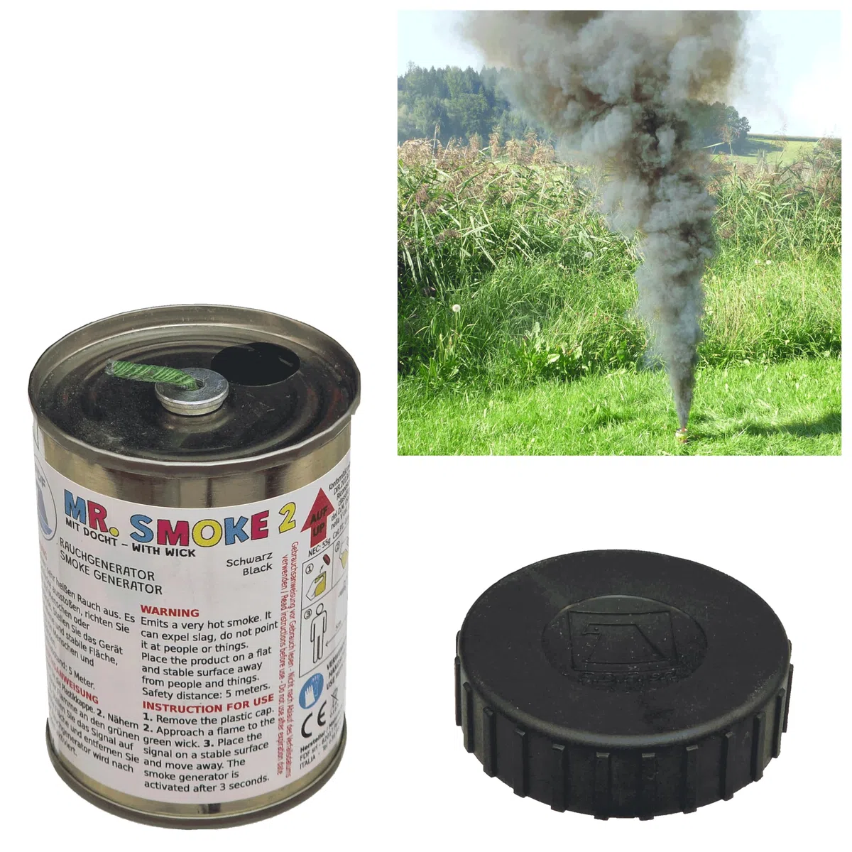 KLIMA Raucherzeuger Mr. Smoke Typ 2 in Schwarz
