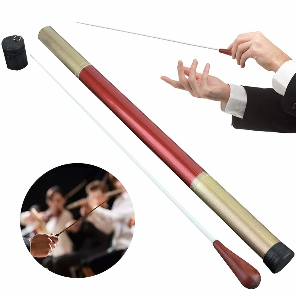 Taktstock Musik Dirigentenstab, Holz, für Chorsinfoniekonzert, Chor, Symphonie, Orchesterband, mit Gehäuse