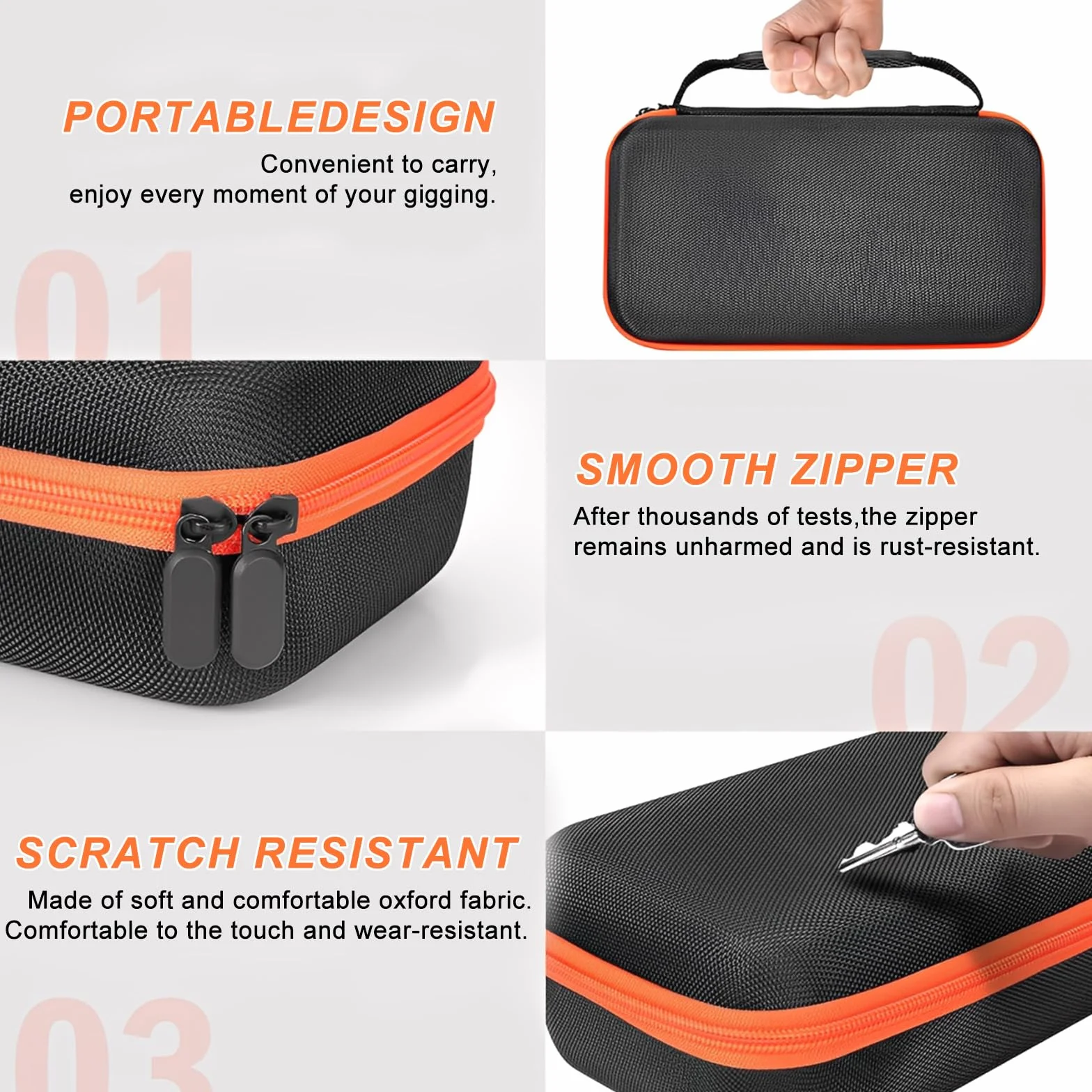 Handheld Dual Mic Reisetasche: Handheld Dual Mic Reisespeichertasche Kompatibel mit JBL Wireless Two Mikrofon System, Bluetooth Mikrofon Tasche für Empfänger, Adapter, Batterie (Nur Box)